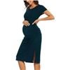 Image 1 : NEW SMALLSHOW WOMENS MATERNITY DRESS LARGE TEAL