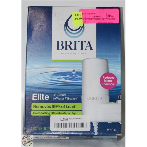 NEW WITH BOX BRITA ELITE WATER FILTER
