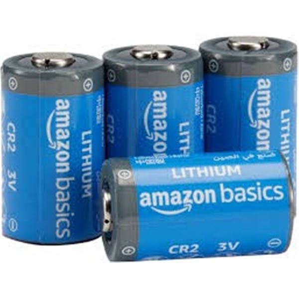 NEW AMAZON BASICS 4-PACK LITHIUM CR2 3V BATTERIES