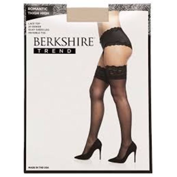 NEW BERKSHIRE ROMANTIC LACE TOP SILKY SHEER THIGH