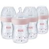 Image 1 : NEW 4 X 270ML NUK PINK WATER BOTTLES