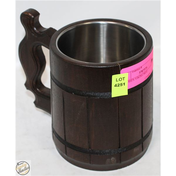 WODDEN VIKING MUG