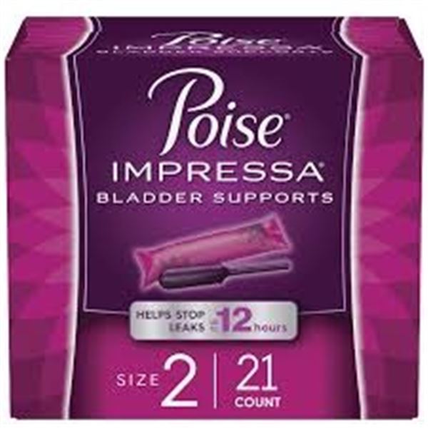 NEW 21 POISE IMPRESSA BLADDER SUPPORTS SIZE 2