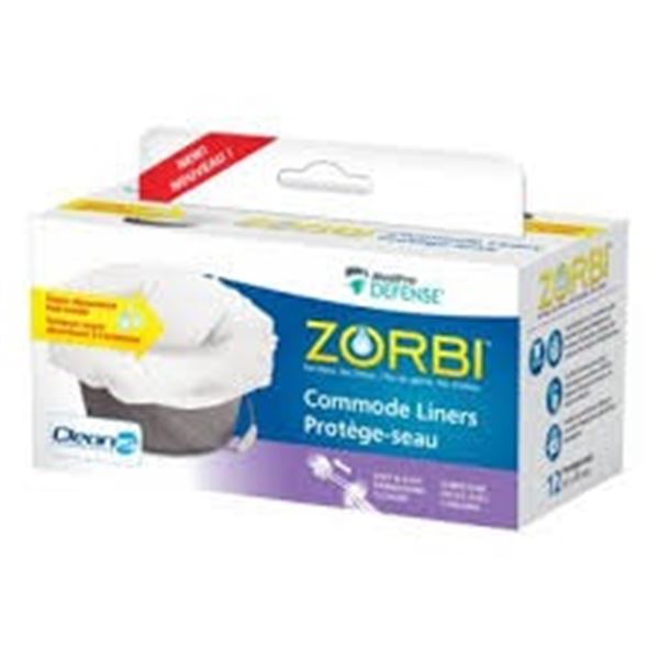 NEW WITH BOX MEDPRO DEFENSE ZORBI COMMODE LINERS