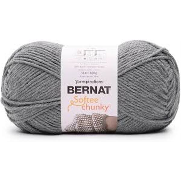NEW 431 YARDS YARNSPIRATIONS BERNAT SOFTEE GREY