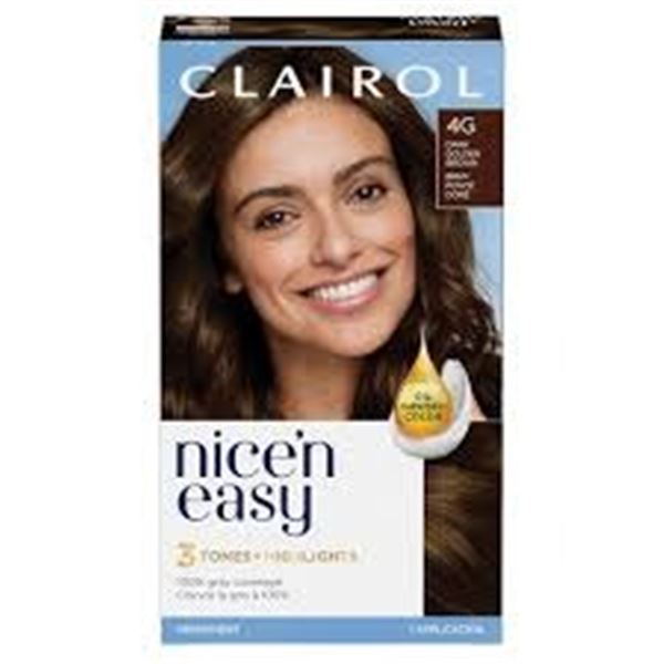NEW WITH BOX 4G CLAIROL NICE'N EASY DARK GOLDEN BR