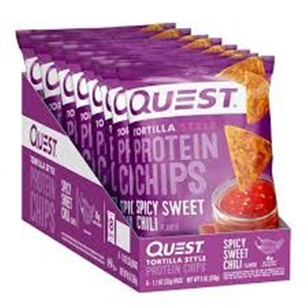 NEW WITH BOX 256G QUEST SPICY SWEET CHILI PROTEIN