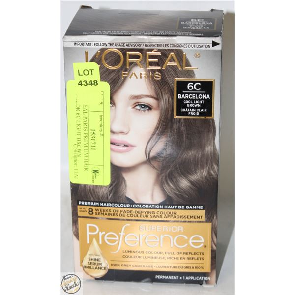 LOREAL PARIS PREMIUM HAIR COLOR 6C LIGHT BROWN