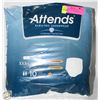 Image 1 : NEW 10 PACK OF ATTENDS BARIATRIC UNDERWEAR - 3XL