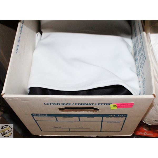 NICETOWN 100 X 84" WIDE BACLKOUT WHITE CURTAINS