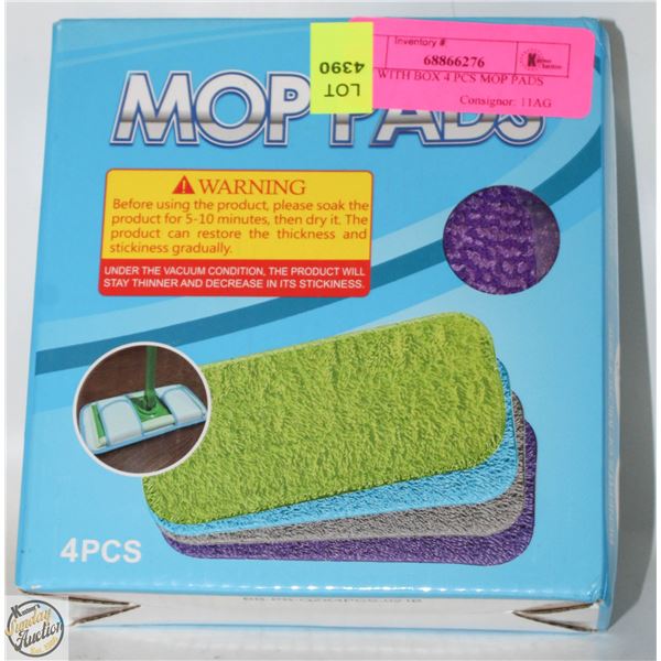 NEW WITH BOX 4 PCS MOP PADS