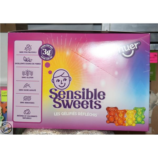 NEW HUER SENSIBLE SWEETS FRUITY BEARS 12X 50G BAGS