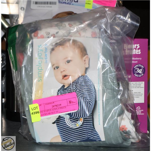 NEW SIMPLE JOYS 4 PIECE PLAYWEAR SET 5T