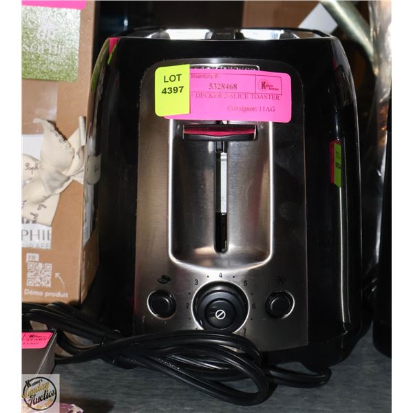 BLACK + DECKER 2-SLICE TOASTER