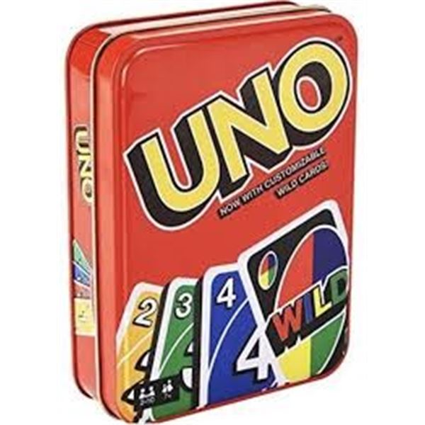 NEW UNO TIN CONTAINER