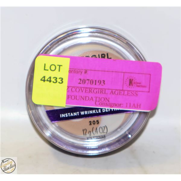 NEW 12 OZ COVERGIRL AGELESS WRINKLE FOUNDATION