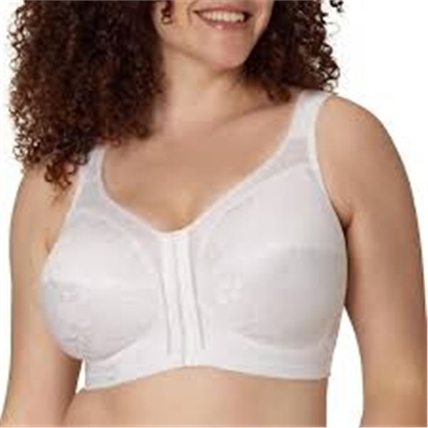 NEW PLAYTEX 4-WAY SUPPORT FRONT CLOSE 42D WHITE BR