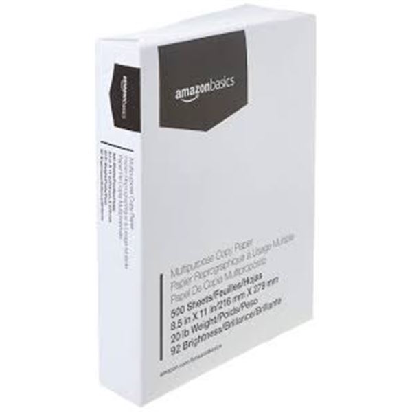 NEW AMAZON BASICS 500 SHEETS 8.5 X 11"