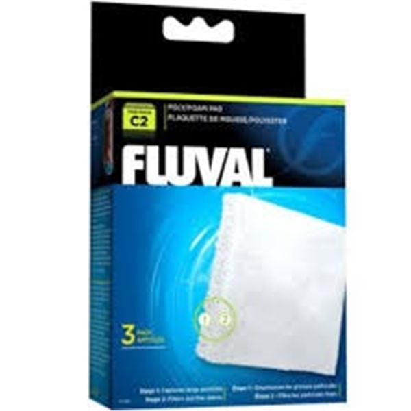 NEW 3 PACK FLUVAL C2 POLY FOAM PAD AQUA FILTER