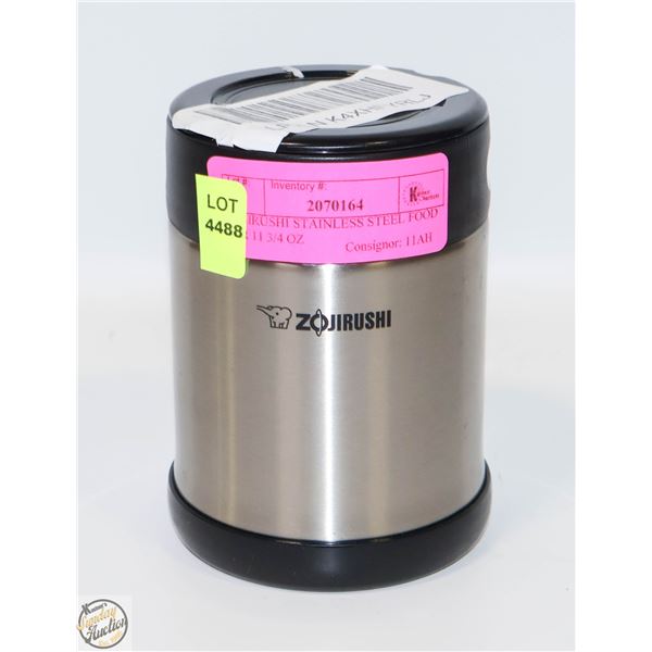 ZOJIRUSHI STAINLESS STEEL FOOD JAR 11 3/4 OZ