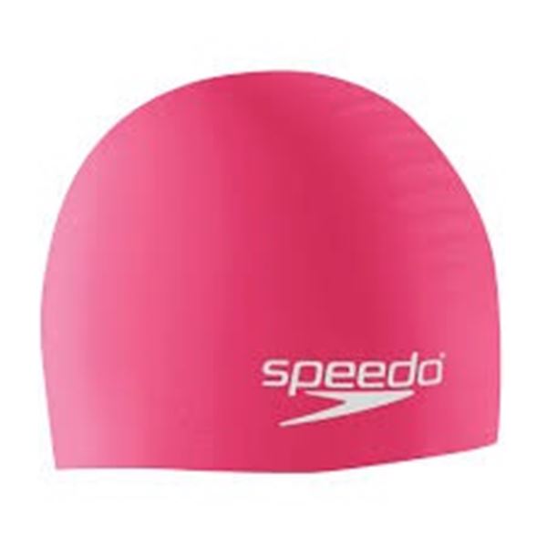 NEW SPEEDO UNISEX ADULT SWIM CAP SILICONE PINK