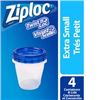 Image 1 : NEW WITH BOX 4 EXTRA SMALL CONTAINERS ZIPLOC