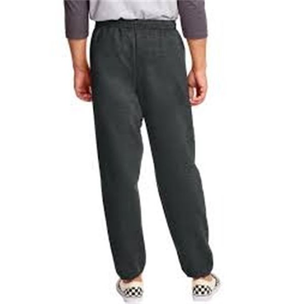 NEW HANES MENS JOGGER SWEATPANTS CHARCOAL 2XL