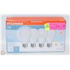 Image 1 : NEW 4 PACK SYLVANIA LED LIGHT BULB A19 LAMP