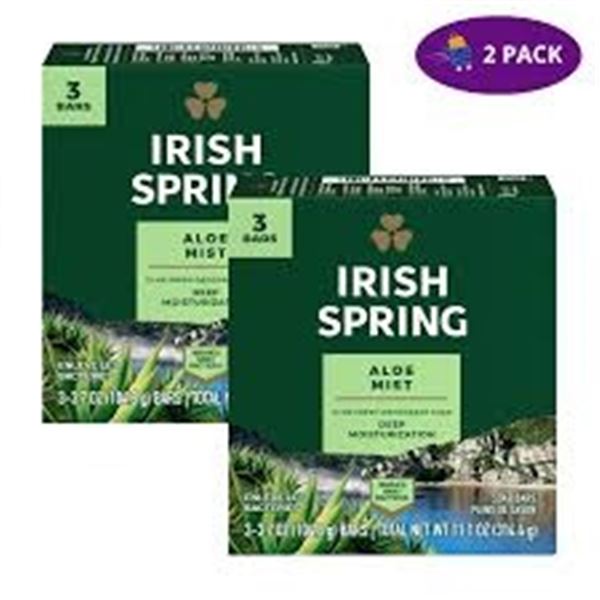 NEW 2 X 314.4G IRISH SPRING ALOE MIST DEEP MOISTUR