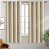 Image 1 : NEW 2 PANELS BGMENT BLACKOUT CURTAINS 52 X 63" BEI