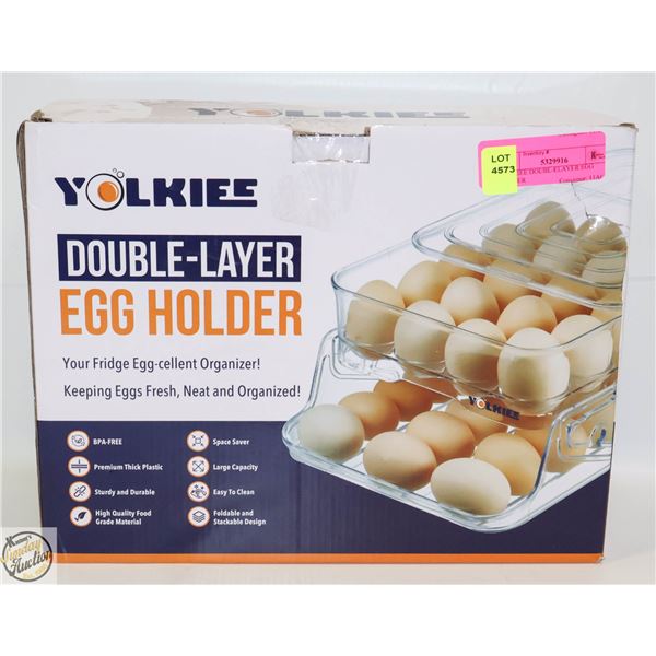 YOLKIEE DOUBL-ELAYER EGG HOLDER