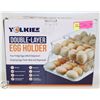 Image 1 : YOLKIEE DOUBL-ELAYER EGG HOLDER