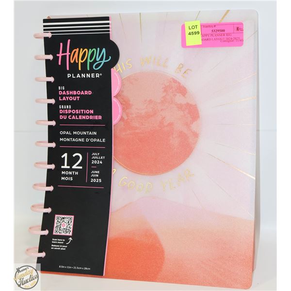 NEW HAPPY PLANNER BIG DASHBOARD LAYOUT 2024-2025