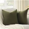 Image 1 : NEW WITH BOX TOPFINEL OLIVE GREEN THROW PILLOW COV