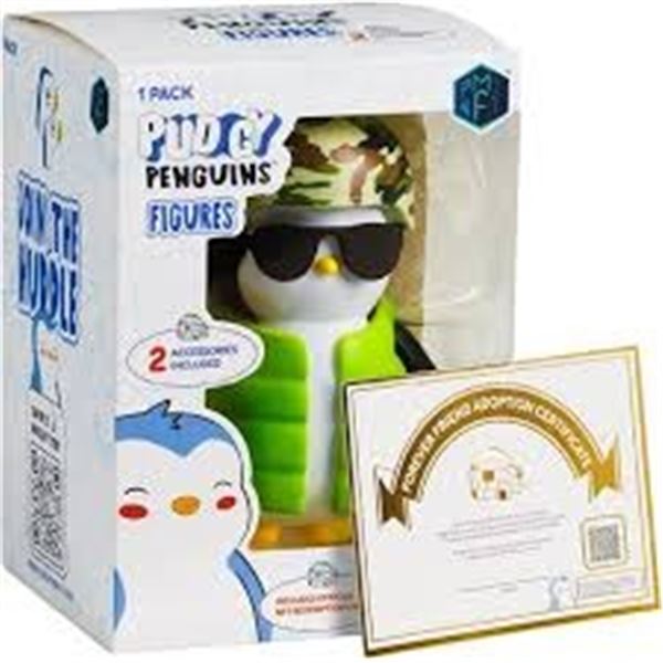 NEW WITH BOX PUDGY PENGUINS GREEN JACKET