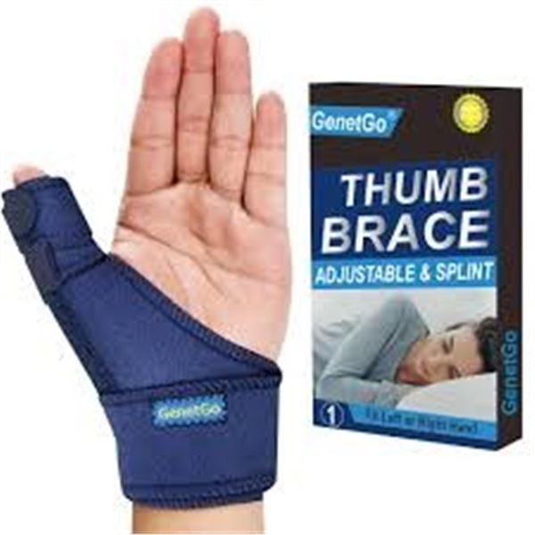 NEW WITH BOX GENETGO THUMB BRACE ADJUSTABLE SPLINT