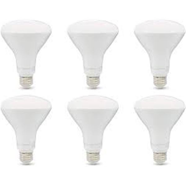 NEW AMAZON BASICS 6 PACK 65W EQUIVALENT BR30 BULBS