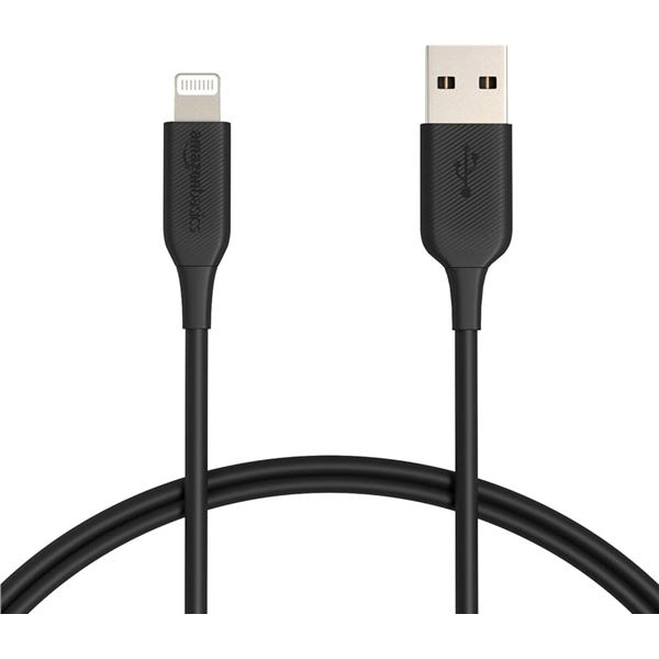NEW WITH BOX AMAZON BASICS USB-A CABLE WITH LIGHTE
