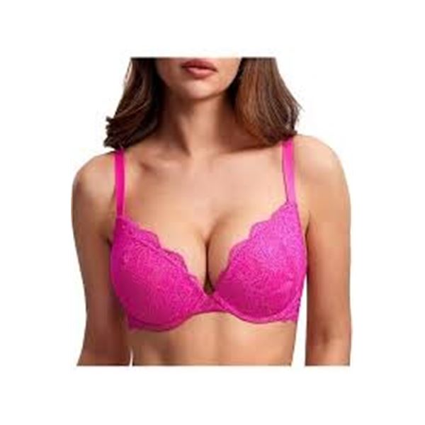 NEW SMART & SEXY WOMENS LACE PUSH-UP BRA 38DD PINK