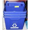 Image 1 : 5 BLUE BINS - RECYCLE BINS ALL TOGETHER