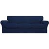 Image 1 : NEW EASY-GOING 4-PIECE STRETCH SLIPCOVERS NAVY