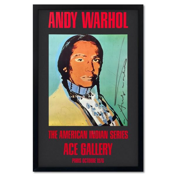 The American Indian Series (Black) by Warhol (1928-1987)