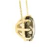 Image 4 : NEW 14K Yellow Gold 13 ctw Star Snowflake Cut Smoky Quartz Pendant Chain Necklac