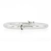Image 4 : 14K White Gold 6.75 5.9mm Classic Tube Polished Hinged Open Bangle Bracelet