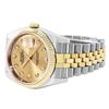 Image 4 : Rolex Mens Two Tone Sapphire Quickset Champagne Diamond Dial Datejust With Rolex