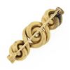 Image 3 : Antique Victorian 14k Yellow Gold.25 ctw Diamond Intricate Braided Bar Brooch Pi
