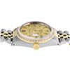 Image 7 : Rolex Mens 36MM 2Tone 18K Gold Diamond Bezel Datejust With Rolex Box