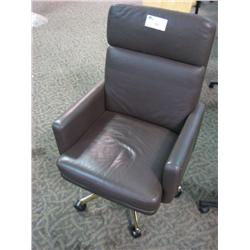 Brown Leather Offic Echair
