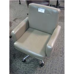 Scali Durante Tan Leather Mid Back Chair