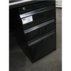 Black Mobile File Pedestal